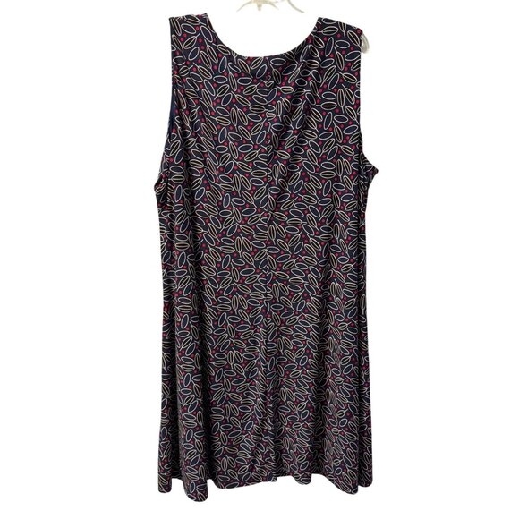 Anne Klein Sleeveless Dress With Geometric Pattern blue multi sz 2X??? dress - Picture 10 of 12